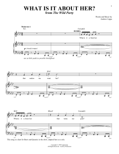What Is It About Her? von Andrew Lippa (Download) 