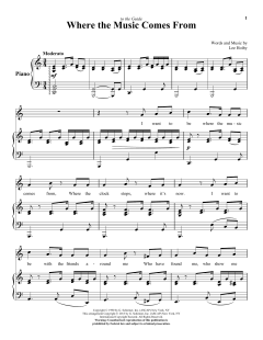 Where The Music Comes From von Lee Hoiby (Download) 