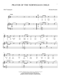 Prayer Of The Norwegian Child von Richard Kountz (Download) 