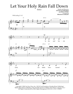 Let Your Holy Rain Fall Down von Regi Stone (Download) 