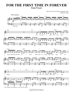 For The First Time In Forever von Robert Lopez (Download) 