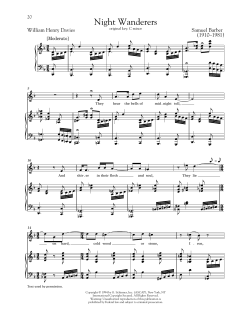 Night Wanderers von Samuel Barber (Download) 