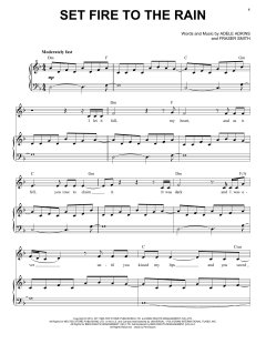 Set Fire To The Rain von Adele (Download) 