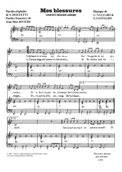 Mes Blessures (Questo Grande Amore) von Gianni Nazzaro (Download) 