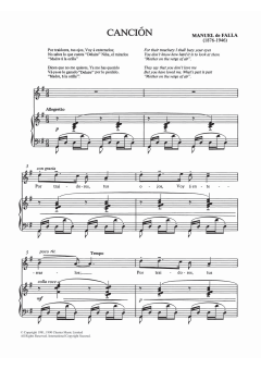 Cancion von Manuel De Falla (Download) 