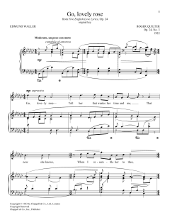 Go, Lovely Rose (Quilter) von Edmund Waller (Download) 