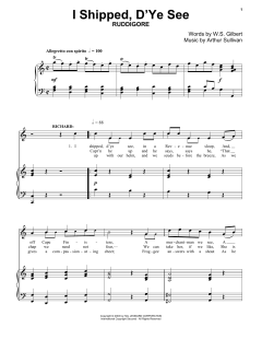 I Shipped, D'ye See von Gilbert & Sullivan (Download) 