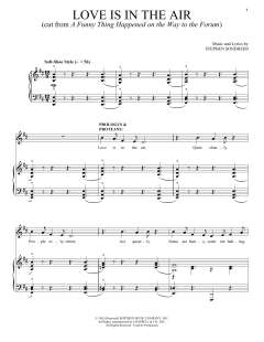 Love Is In The Air von Stephen Sondheim (Download) 