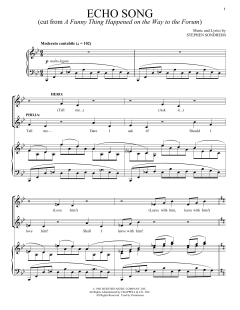 Echo Song von Stephen Sondheim (Download) 