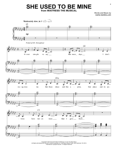 She Used To Be Mine von Sara Bareilles (Download) 