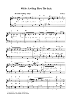 While Strolling Through The Park One Day (Download) 