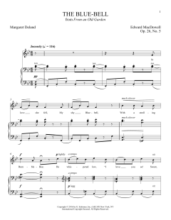 The Blue-Bell von Edward MacDowell (Download) 