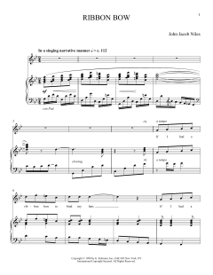 Ribbon Bow von John Jacob Niles (Download) 