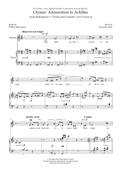 Ulysses' Admonition to Achilles von Alexander Goehr (Download) 