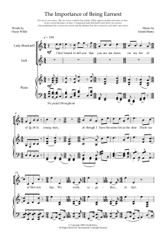 The Importance of Being Earnest von Gerald Barry (Download) 