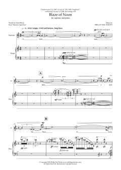 Blaze of Noon (for soprano and piano) von John Milton (Download) 