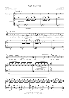 Out of Town (for soprano and piano) von Rachel Leach (Download) 