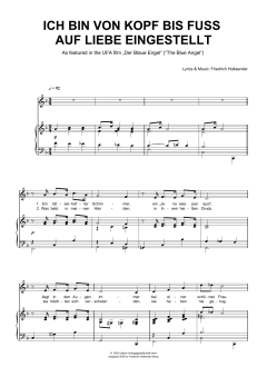 Ich Bin Von Kopf Bis Fuss Auf Liebe Eingestellt von Friedrich Holländer (Download) 