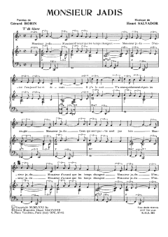 Monsieur Jadis von Henri Salvador (Download) 