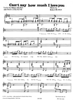 Can't Say How Much I Love You von Robert Constandinos (Download) 