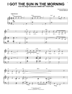 I Got The Sun In The Morning von Irving Berlin (Download) 