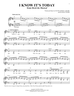 I Know It's Today (Young Fiona) von Jeanine Tesori (Download) 