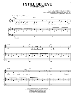 I Still Believe von Alain Boublil (Download) 