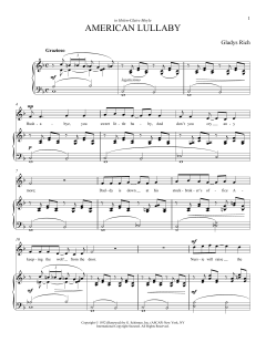 American Lullaby von Joan Frey Boytim (Download) 