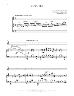 Coyotes von Ricky Ian Gordon (Download) 