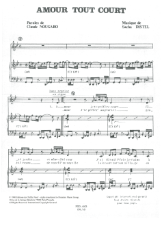 Amour Tout Court von Claude Nougaro (Download) 
