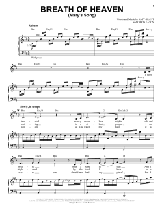 Breath Of Heaven (Mary's Song) von Amy Grant (Download) 