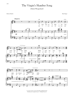 Mariä Wiegenlied (The Virgin's Slumber Song) (Reger) von Max Reger (Download) 