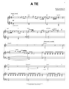 A Te von Andrea Bocelli (Download) 