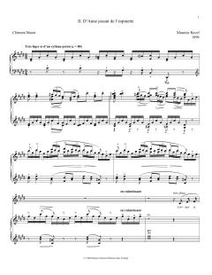 D'Anne Jouant De L'Espinette von Maurice Ravel (Download) 