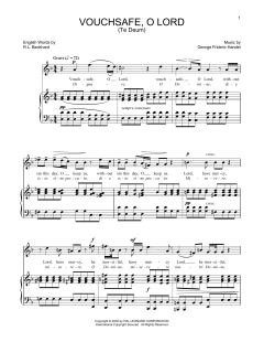 Te Deum (Vouchsafe, O Lord) von George Frideric Handel (Download) 