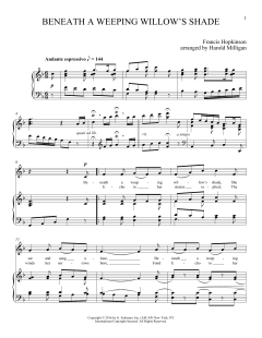 Beneath A Weeping Willow's Shade von Francis Hopkinson (Download) 
