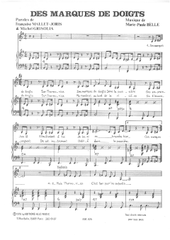 Des Marques de Doigts von Francoise Mallet-Joris (Download) 
