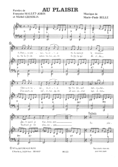 Au Plaisir von Francoise Mallet-Joris (Download) 