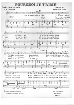 Pourquoi Je T'aime von Francoise Mallet-Joris (Download) 