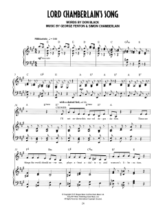 Lord Chamberlain's Song von Don Black (Download) 