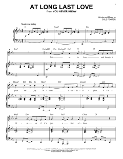 At Long Last Love [Jazz version] von Cole Porter (Download) 