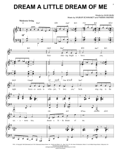 Dream A Little Dream Of Me [Jazz version] von Gus Kahn (Download) 