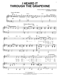 I Heard It Through The Grapevine [Jazz version] von Marvin Gaye (Download) 