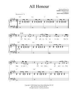 All Honour von Barry & Terri Collecutt (Download) 
