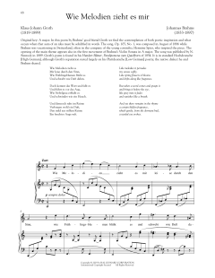 Wie Melodien Zieht Es Mir, Op. 105, No. 1 von Johannes Brahms (Download) 