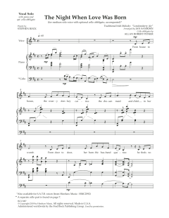 The Night That Love Was Born von Traditional Irish Melody (Download) 