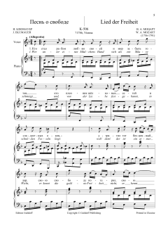 36 Songs Vol. 2: Lied der Freiheit, K. 506 von Wolfgang Amadeus Mozart (Download) 