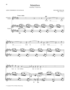 Standchen (High Voice) von Richard Strauss (Download) 