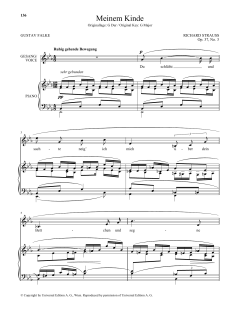 Meinem Kinde (Low Voice) von Richard Strauss (Download) 