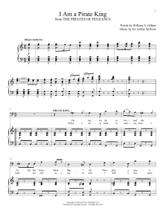 I Am A Pirate King von William Schwenck Gilbert (Download) 